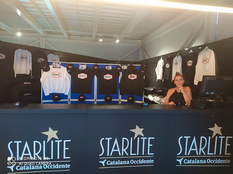 Stand de merchandising Starlite Festival